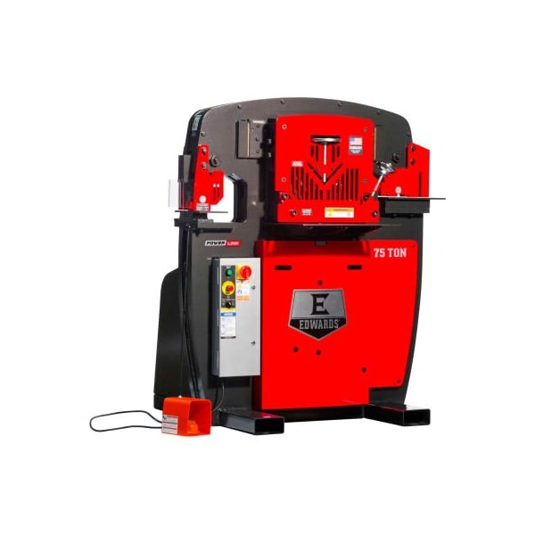 Edwards Mfg Co. 75 Ton Ironworker - 3 Phase, 230V w/ Hydraulic Accessory Pack - Edwards IW75-3P230-AC600 - main